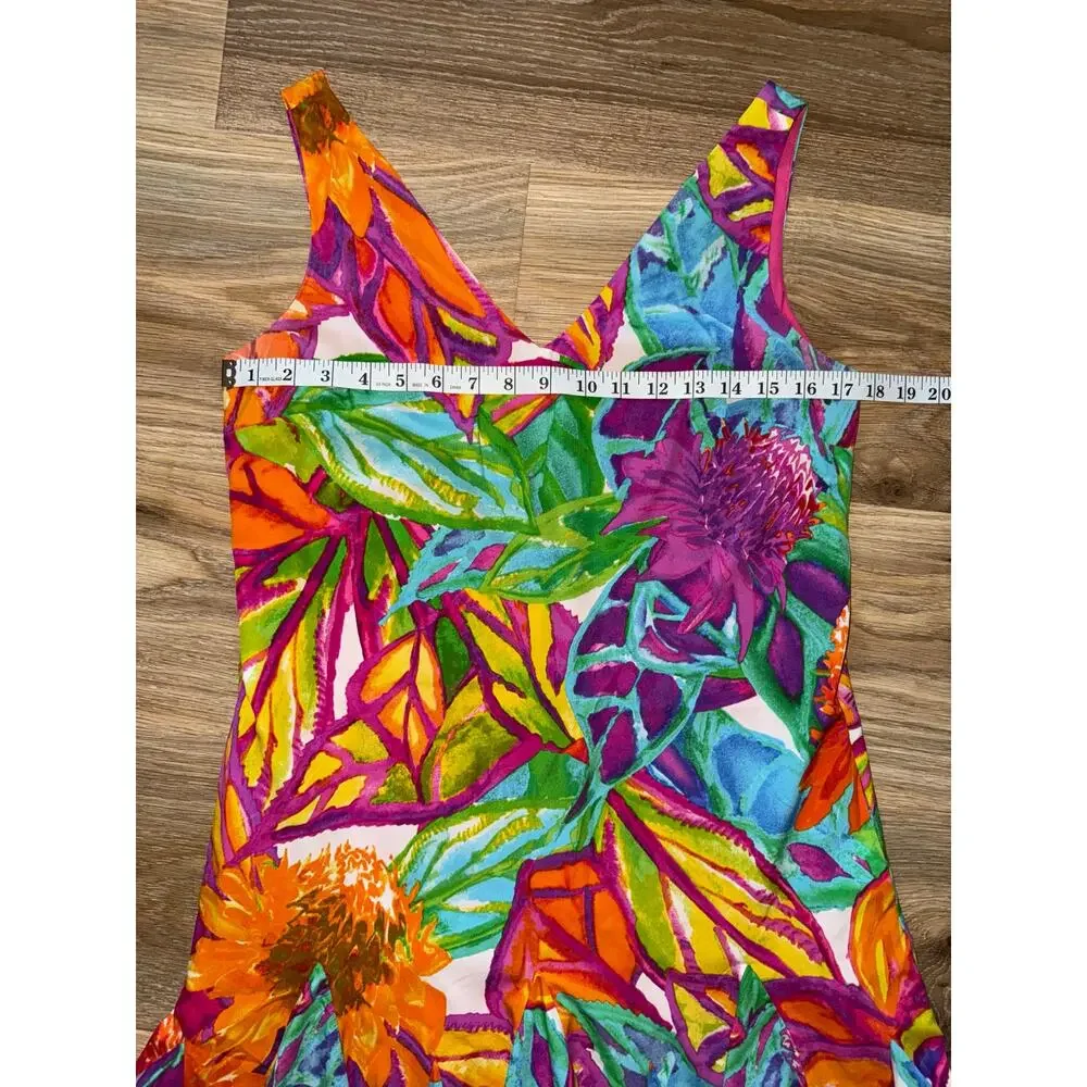 Lauren Ralph Lauren Sleeveless Ruffle Hem Popover Dress Pockets - Size 6P